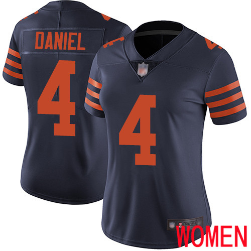Chicago Bears Limited Navy Blue Women Chase Daniel Jersey NFL Football #4 Rush Vapor Untouchable->youth nfl jersey->Youth Jersey